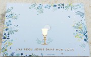 image de communion garçon bleue